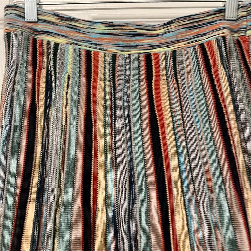 Anthropologie / Moth multi colored striped knit skirt size L